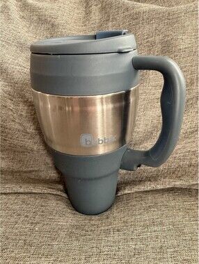 Bubba Keg Travel Mug 34 oz Insulated Stainless Steel Gray Flip Top Lid